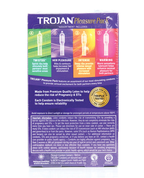 Trojan Pleasure Pack Box 12